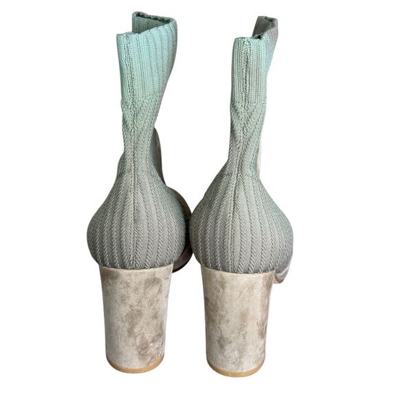 Gianvito Rossi Tie Dye Sock Ankle Boots 39 EU / 9 US Suede Knit Block Heel - Picture 8 of 12